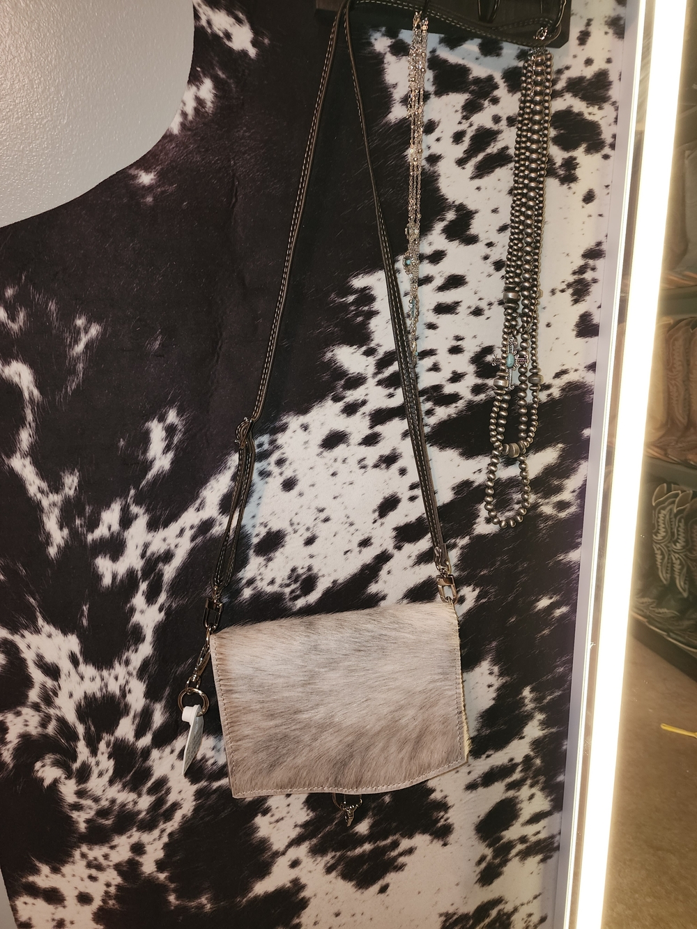 Holy Cow Couture Cow Print Crossbody Bag - PONY EXPRESS